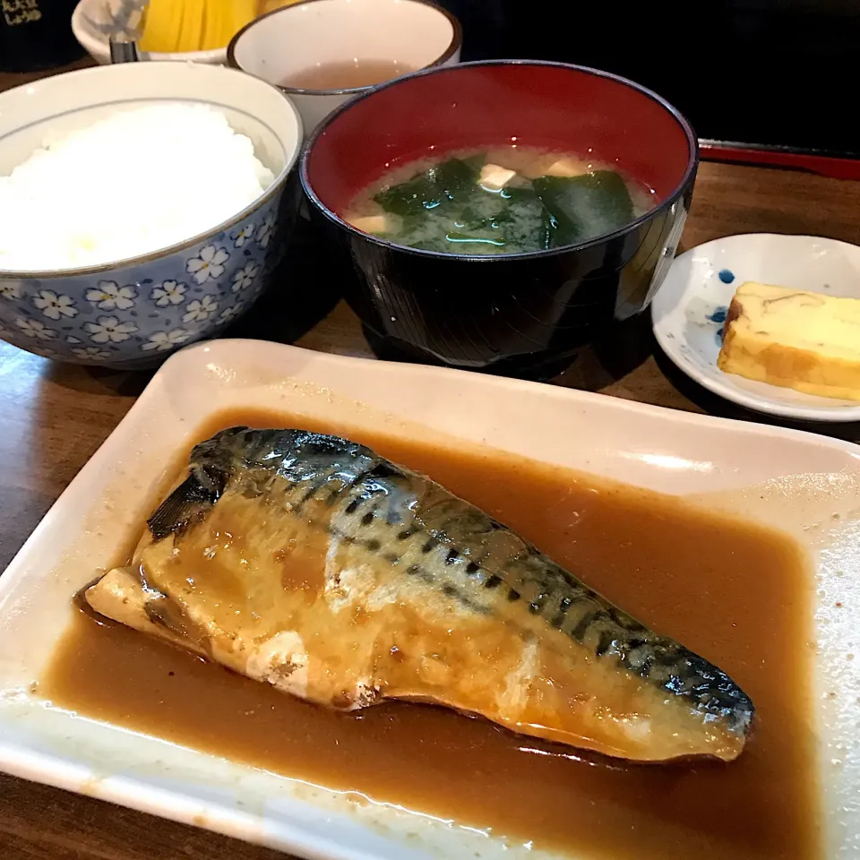 さばみそ煮定食@わらじ家(新橋)|塩豚骨さん