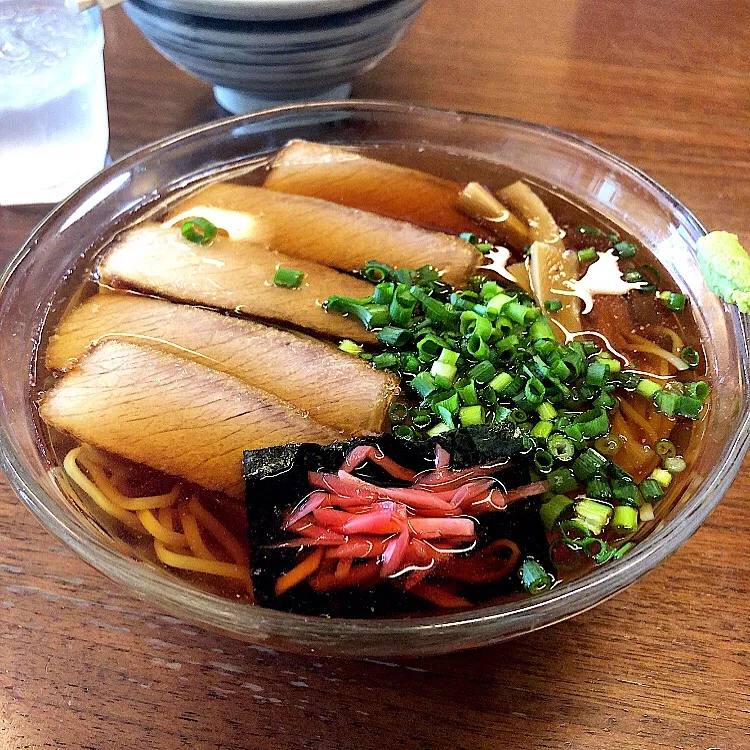 Snapdishの料理写真:朝ラー 中華そば冷やし並 焼津/纏 志太系|ガク魁‼︎男飯さん