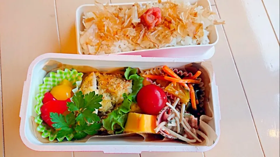 Snapdishの料理写真:娘のお弁当～🎶 2018.4.6|mayumiさん