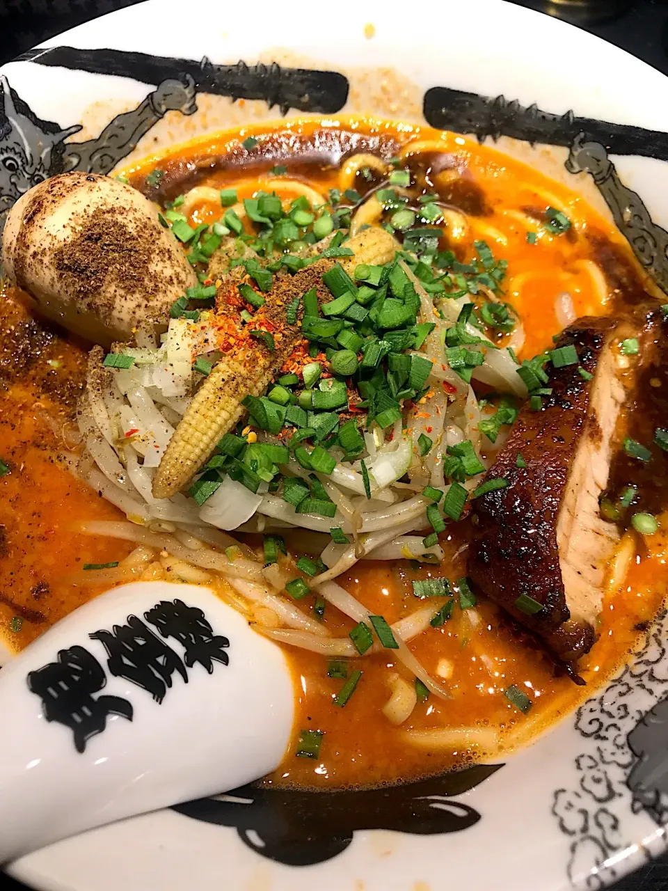 Snapdishの料理写真:味玉カラシビ味噌ラーメン|LiNxさん