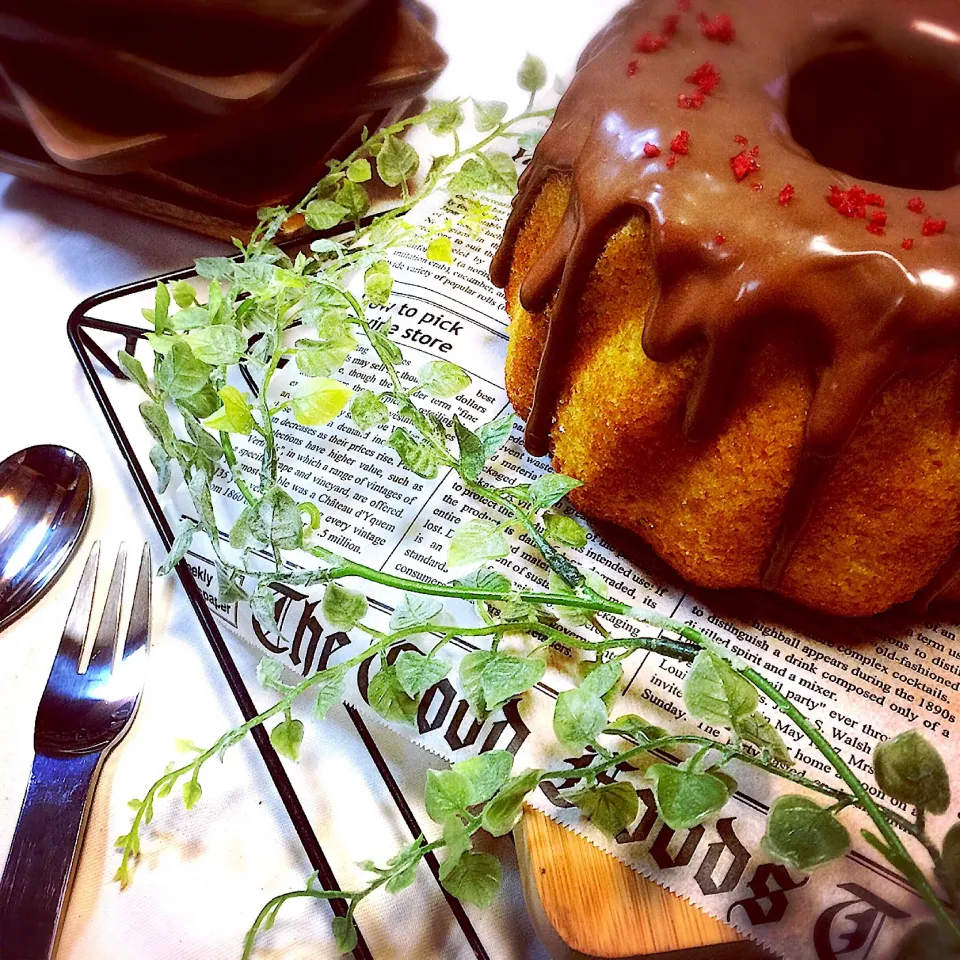 Snapdishの料理写真:クグロフ型cake🍩♥️|sally.127さん