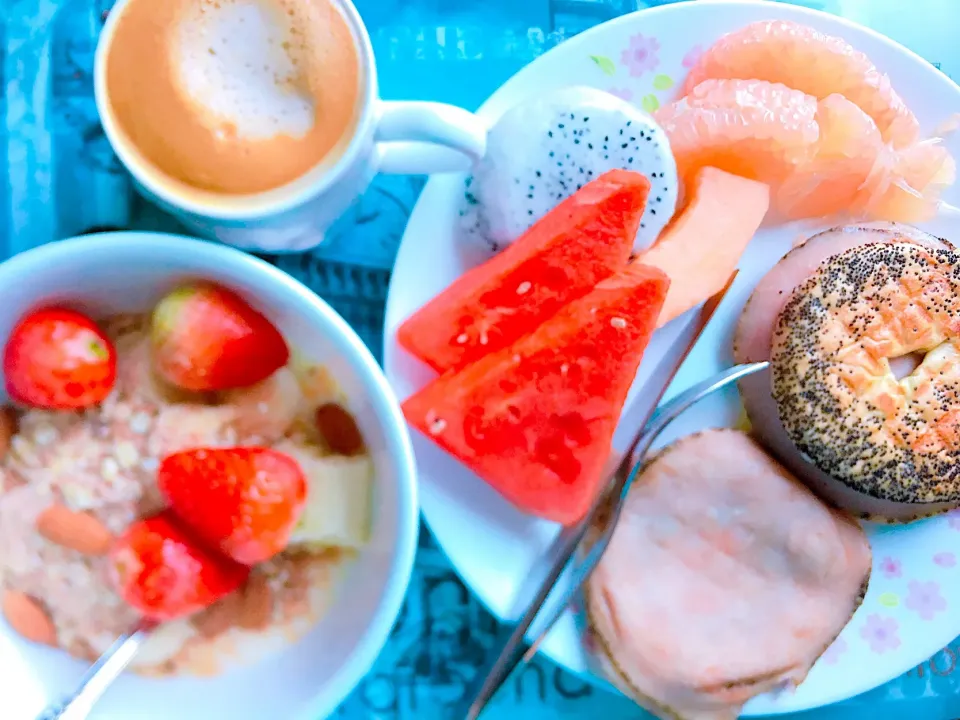 Snapdishの料理写真:日曜の朝ごはん|キノコ🍄さん