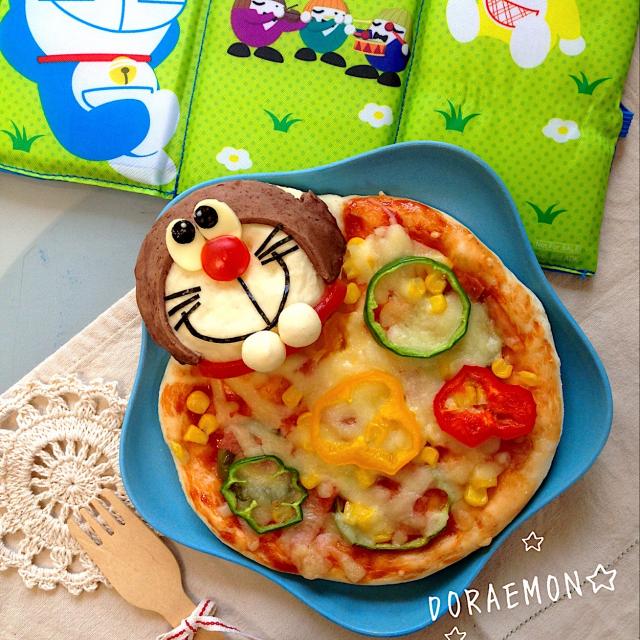 ドラえもんピザドラえもん お昼ご飯 お子さまごはん こどもごはん こどもごはん キャラご飯 おうちごはん お子さまランチ ランチプレート お子さま プレート おうちカフェ ピザ Ayumi Furukawa Snapdish スナップディッシュ Id L1kpha