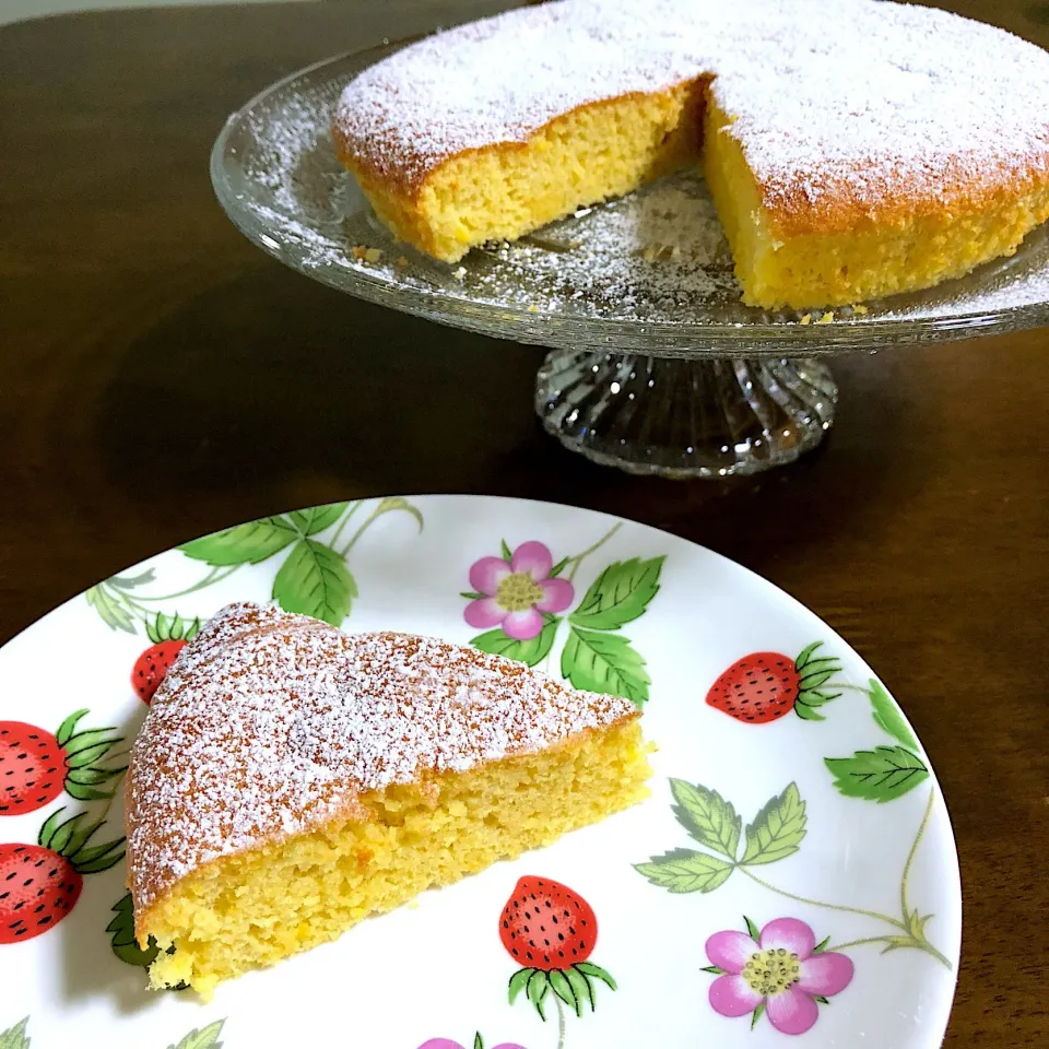 Flourless Lemon Almond Cake🍋|aястасияさん