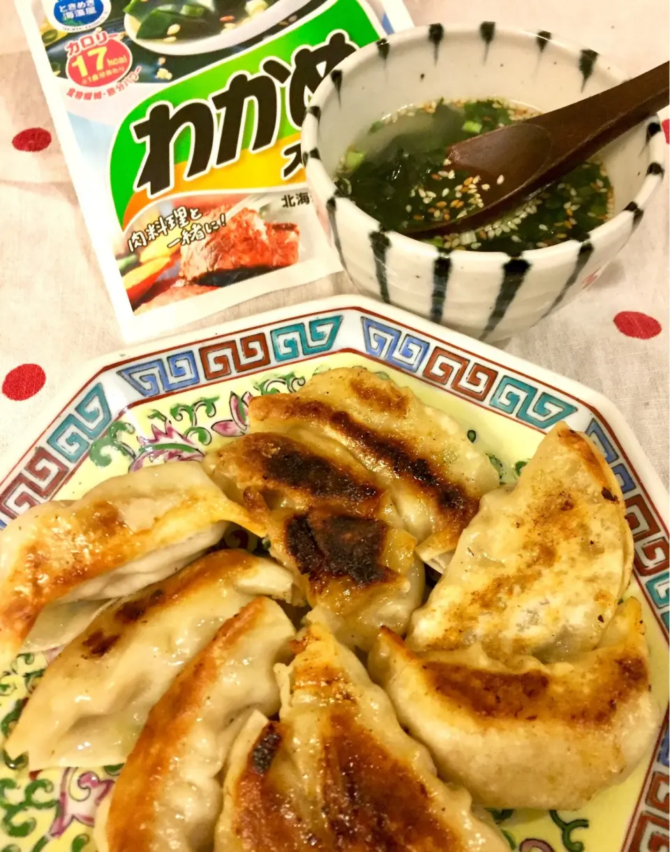 今日は餃子と♪わかめスープ|すずさん