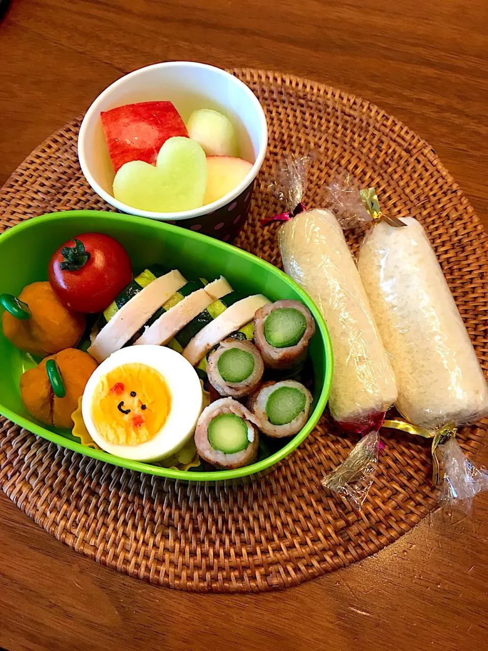 Snapdishの料理写真:初登校&児童クラブ5日目弁当|祝美樹さん