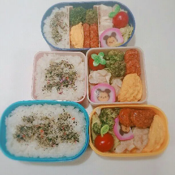 4/9(月)の3人弁当🍱|ふみぃさん