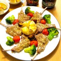 ラムチョップ香草パン粉焼き
