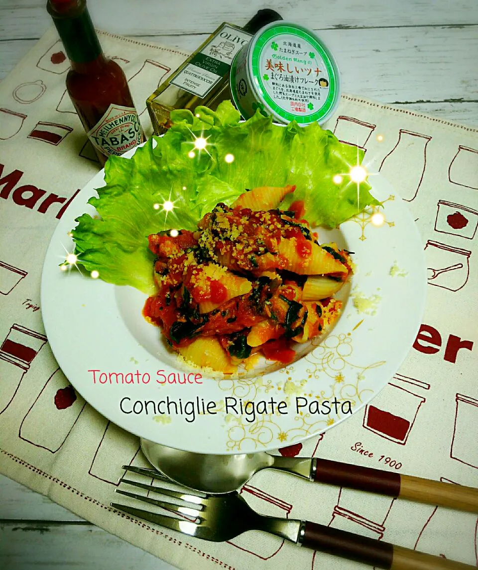 Snapdishの料理写真:私の簡単 レンジでtomato  sauce～🎵🍝|☆Yumi☆さん