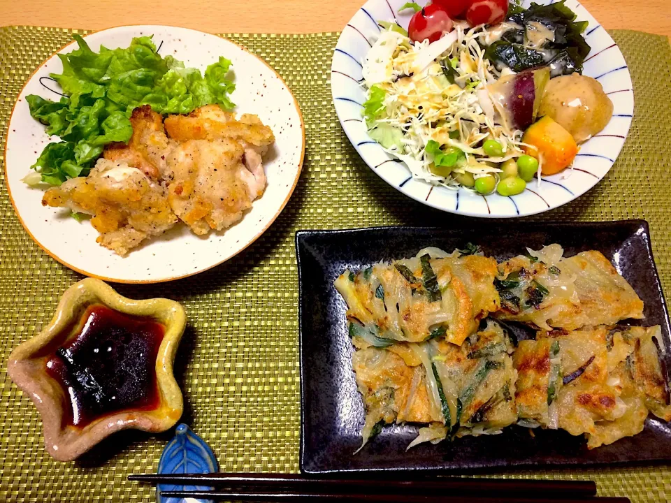 塩レモン唐揚げ&チヂミ|mitsukoさん