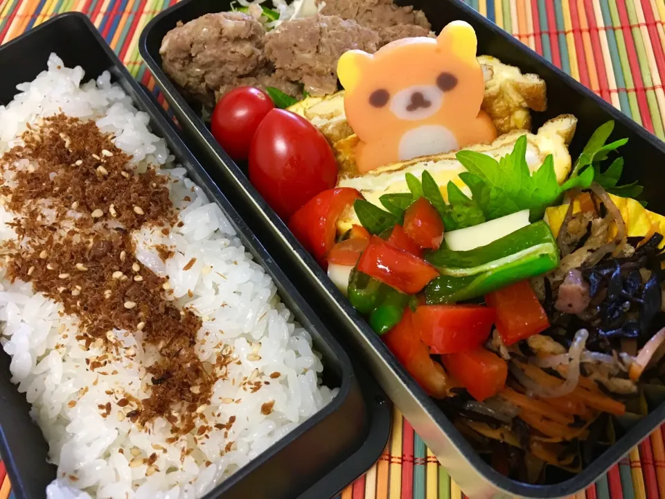 20180409🍱今日の旦那さん弁当🍱
 #旦那さん弁当  #リラックマ  #にんべんおかかふりかけ  #にんべんだしアンバサダー|akiyo22さん