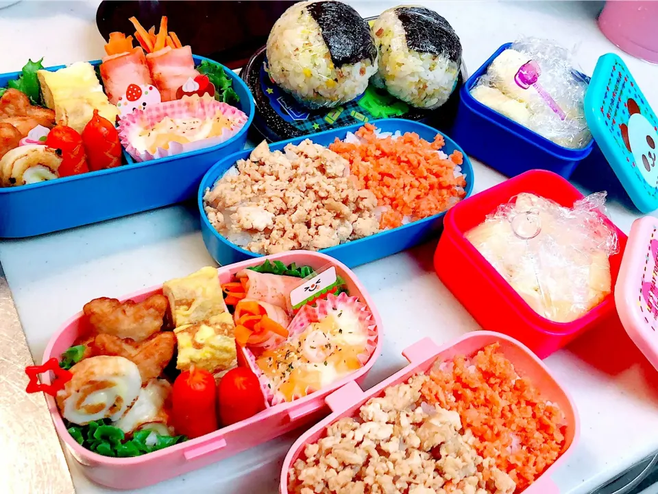 子供お弁当❤️  #子供 #お弁当 #小学生 #そぼろ #お兄ちゃん #妹ちゃん|美穂さん