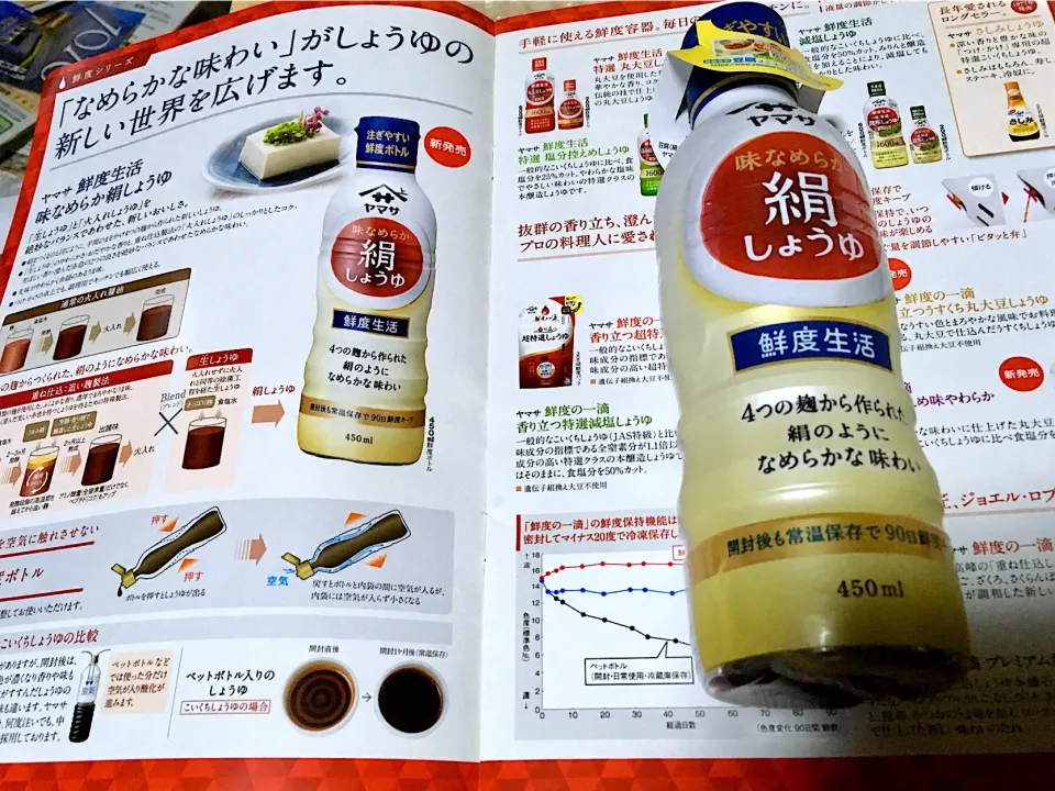 Snapdishの料理写真:味なめらか 絹しょうゆ 鮮度生活 ヤマサ
まずは、王道の冷奴カナ？
 #ヤマサ醤油  #絹しょうゆ  #鮮度生活  #しょうゆ  #新発売 #濃口醤油 #こいくちしょうゆ|sakumaさん