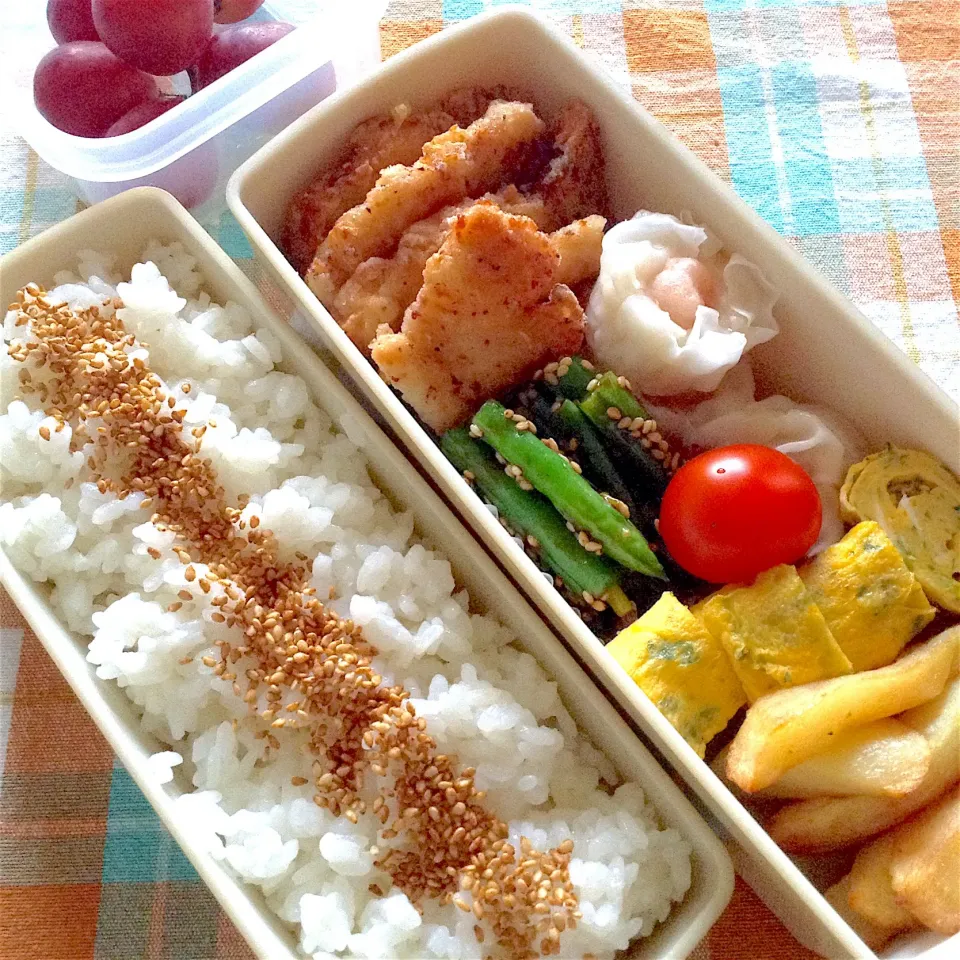 中学弁当〜今日は鶏胸肉の唐揚げ！|yukoさん