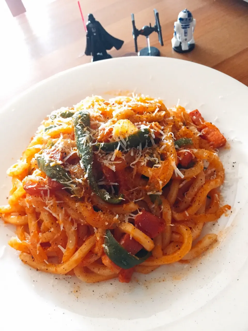 うどんDeナポリタン作ったよ🍝|NOMU'S キッチン🍳さん