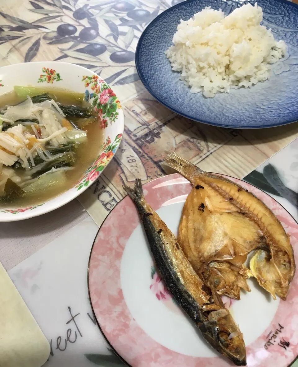 シニガン&フィリピンの干魚 #sinigang  #rice #tuyo|nob99さん