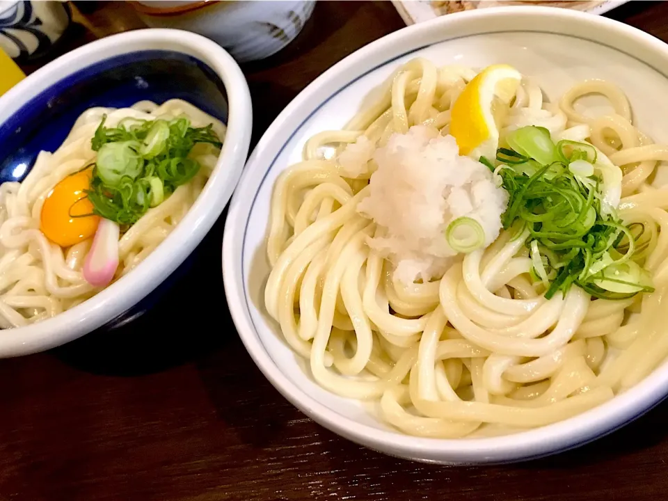 釜玉&生醤油うどん|とみさんさん