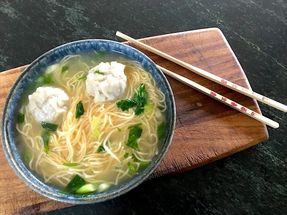 Pork Siomai Wonton Noodle soup🍜 #porknoodlesoup #porksiomai #shumai #dumplingssoup|🌺IAnneさん