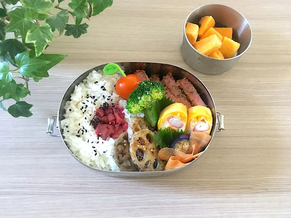 Snapdishの料理写真:#スパムかつ 弁当|michicoさん