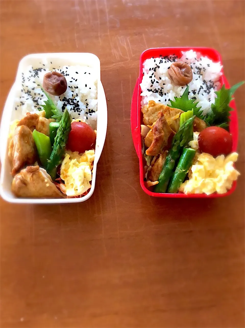 女子高生弁当#二人分#昨日の残り物 #手抜き弁当  #タンドリーチキン風 #卵サラダ|Eriko  Naraさん