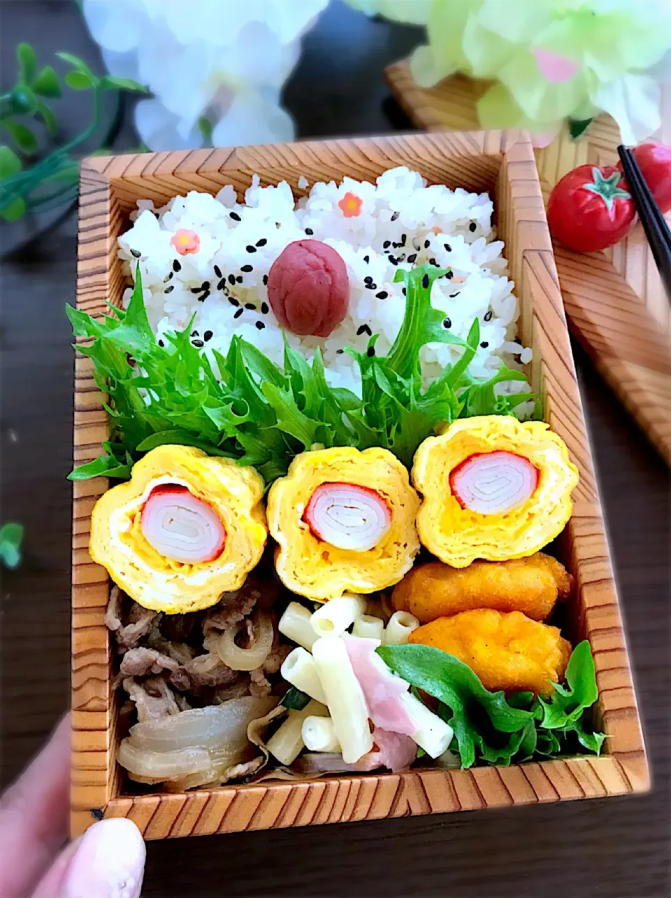 #花金弁当  #お花卵焼き|さえちゃんさん