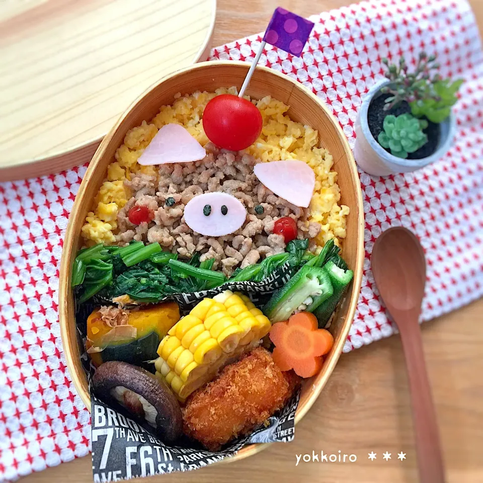 豚そぼろ弁当♩|yokkoiroさん