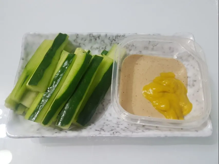 Jap Cucumber with roasted sesame sauce + mustard sauce 😙😗😍|🌷lynnlicious🌷さん