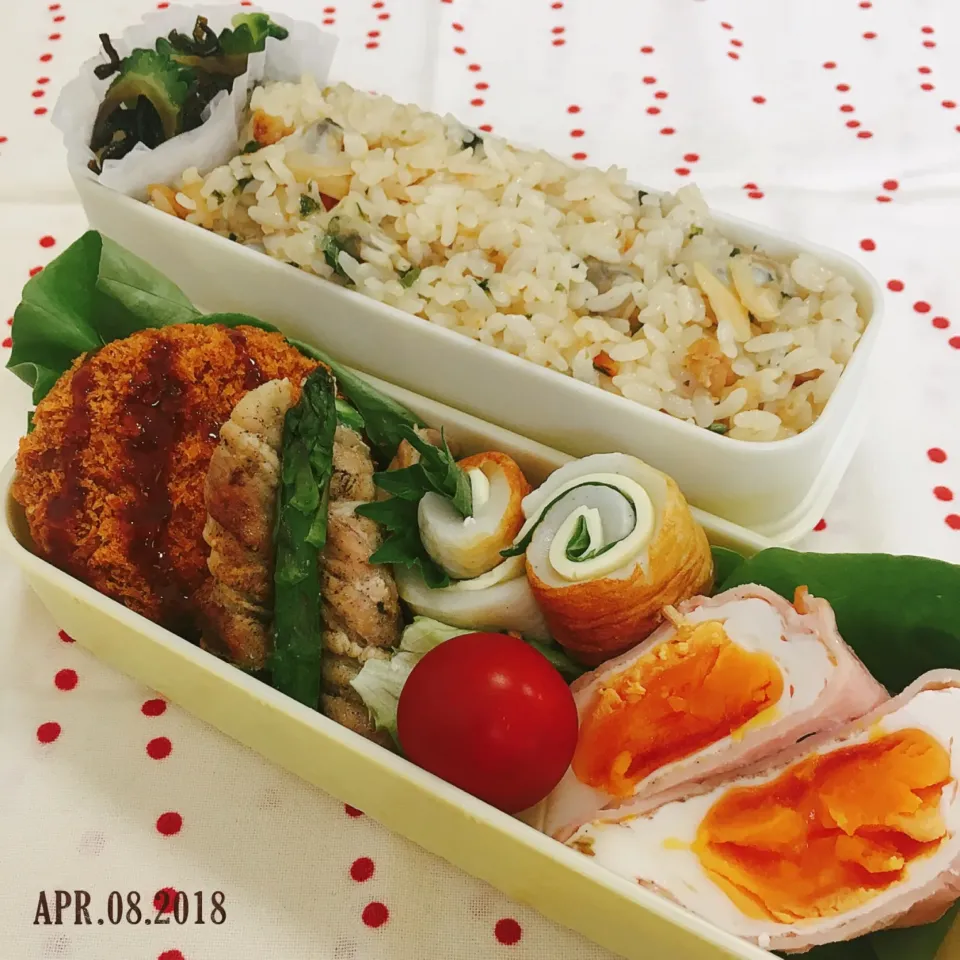 メンチカツ弁当 #メンチカツ弁当  #お弁当  #弁当  #お弁当記録|momo31omomさん