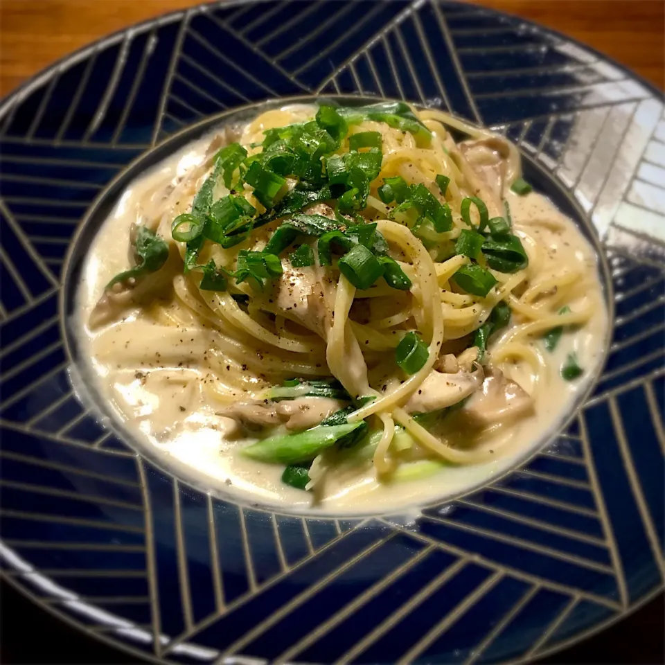 ブルーチーズ白味噌とネギのパスタ|ユーキャンさん