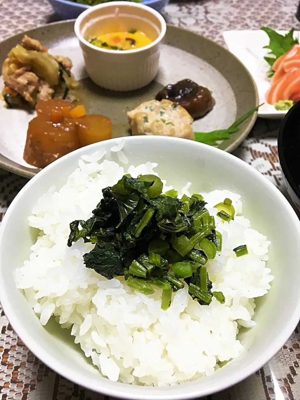 阿蘇高菜の漬物でアツアツご飯！|ヨシヨシさん