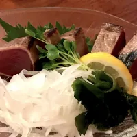 Snapdishの料理写真:カツオタタキ|jiroさん