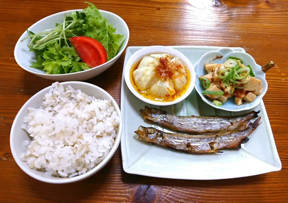 『まるまさんの新玉ねぎをチンして麺つゆとバターで！残り物整理なお昼ごはん』|seri-chanさん