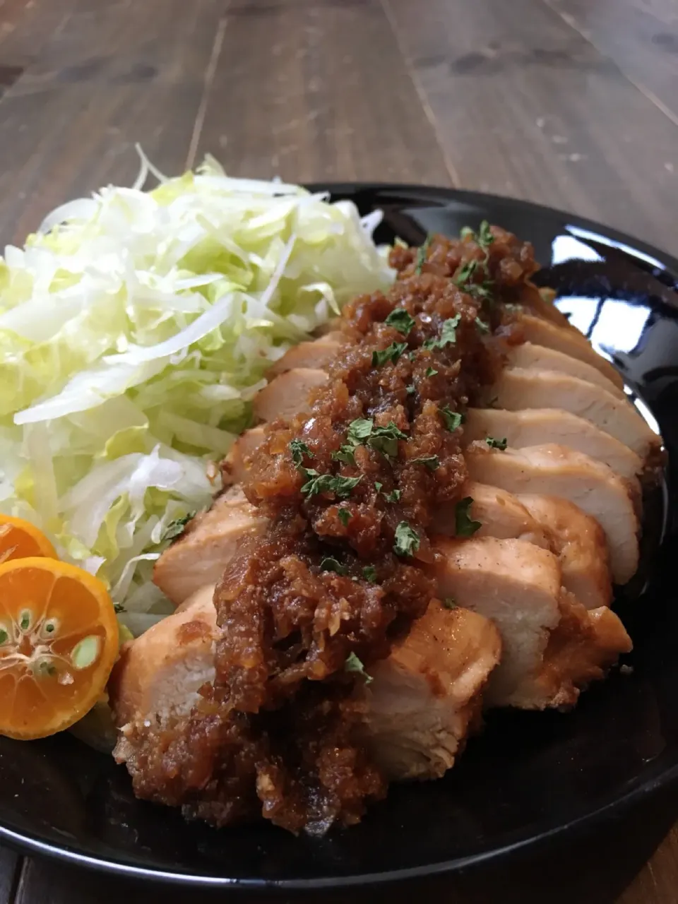 鶏むね肉のやわらかローストチキンʕ-̼͡-ʔ|七海さん