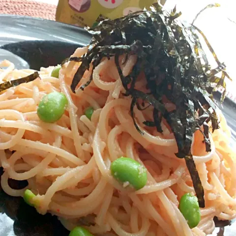 「オール北海道産こんぶ茶」を使ってみたSnapdishの料理・レシピ写真:明太子パスタ😋🍝✨🎶
SD 様、玉露園様、ありがとうございます😊
さっそくランチのパスタに昆布茶を使わせていただきました😉
へぇ～😃マッシュポテトパウダーが入っているのね😃