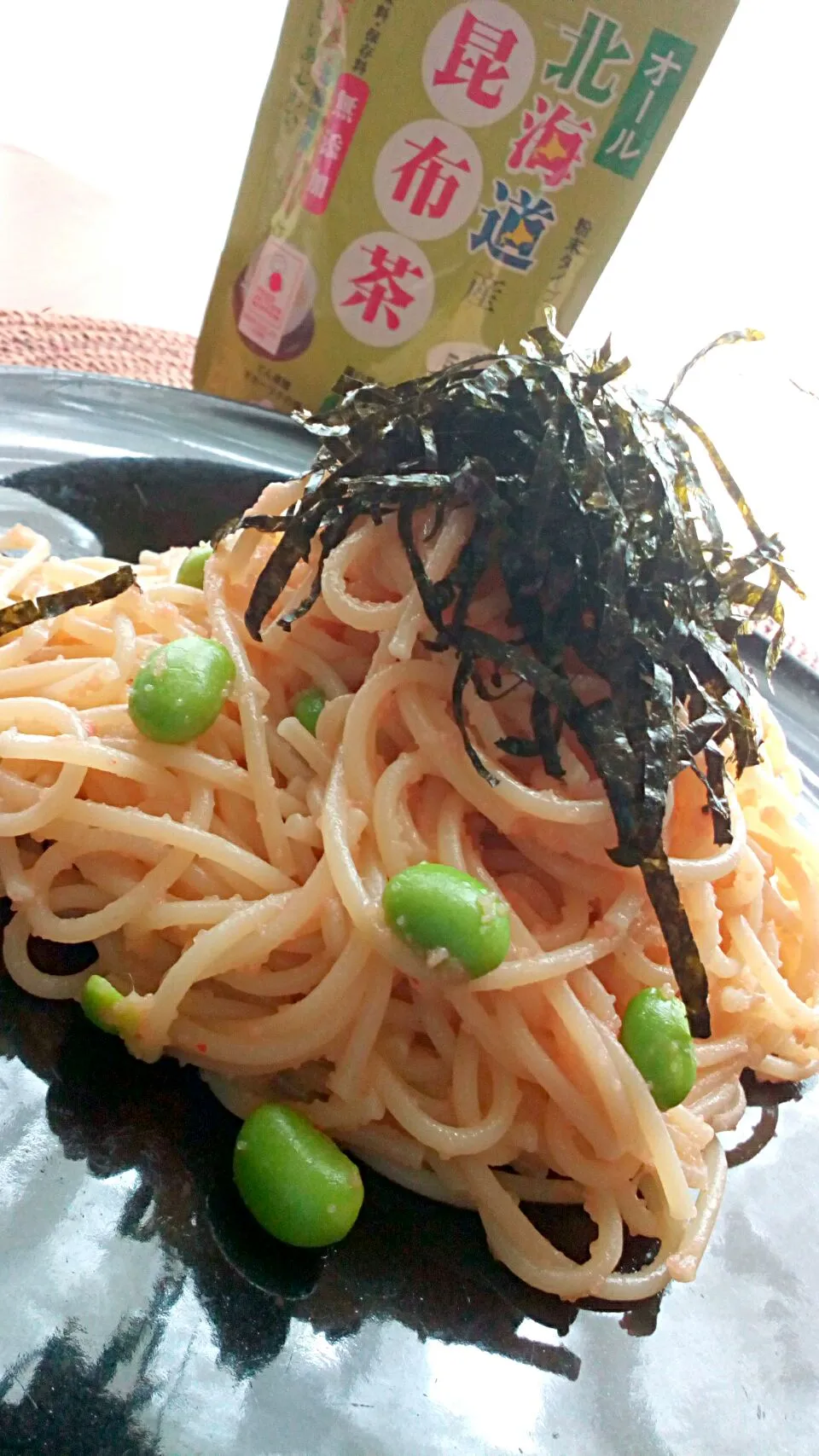 明太子パスタ😋🍝✨🎶
SD 様、玉露園様、ありがとうございます😊
さっそくランチのパスタに昆布茶を使わせていただきました😉
へぇ～😃マッシュポテトパウダーが入っているのね😃|アイさん