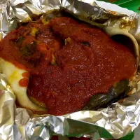 Snapdishの料理写真:Ikan Pari Bakar Sambal (Resepi Mamanab)|Azarith Sofia Azizさん