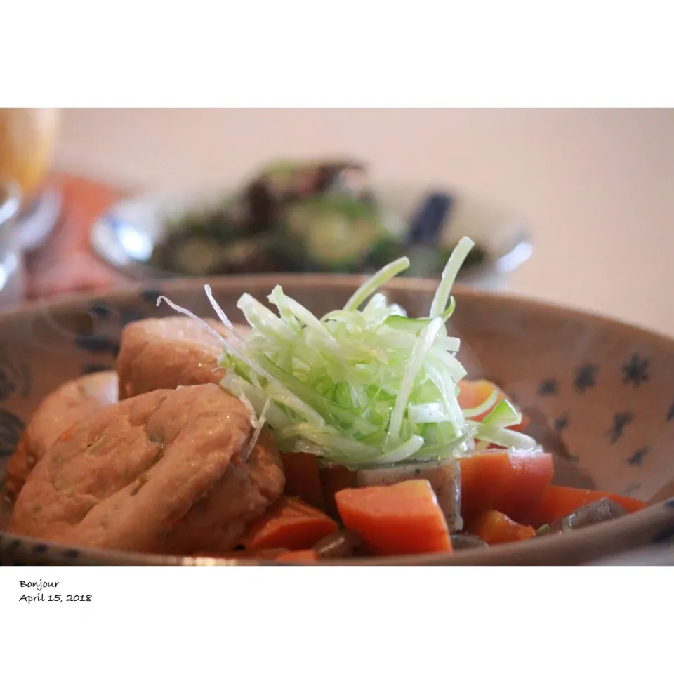 銀杏がんもどき人参🥕蒟蒻の含め煮|yasuko murakamiさん