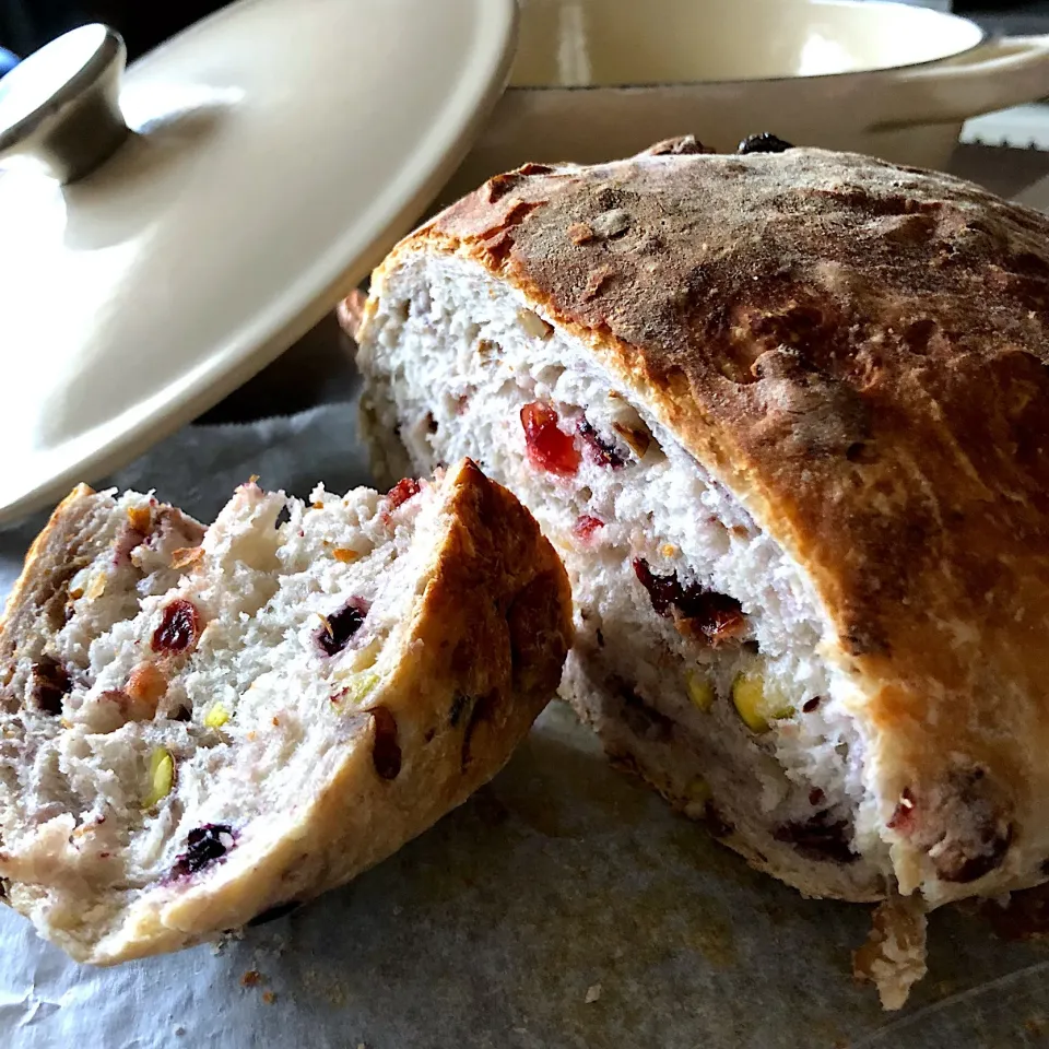 栗原はるみさんのこねないパン
✳︎ナッツとドライフルーツ✳︎|さっちんさん