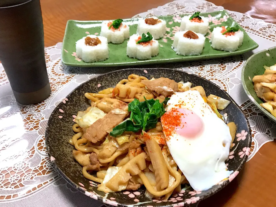 たけのこ入り焼きうどん❤️|makoさん