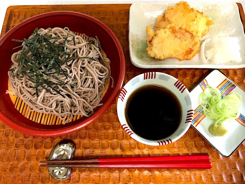 Snapdishの料理写真:🥢とり天ともりそば|春夏秋冬さん