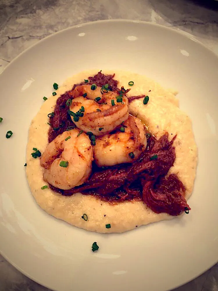 Shrimp&Grits with ShortRib "Debris"|Milka Papricaさん