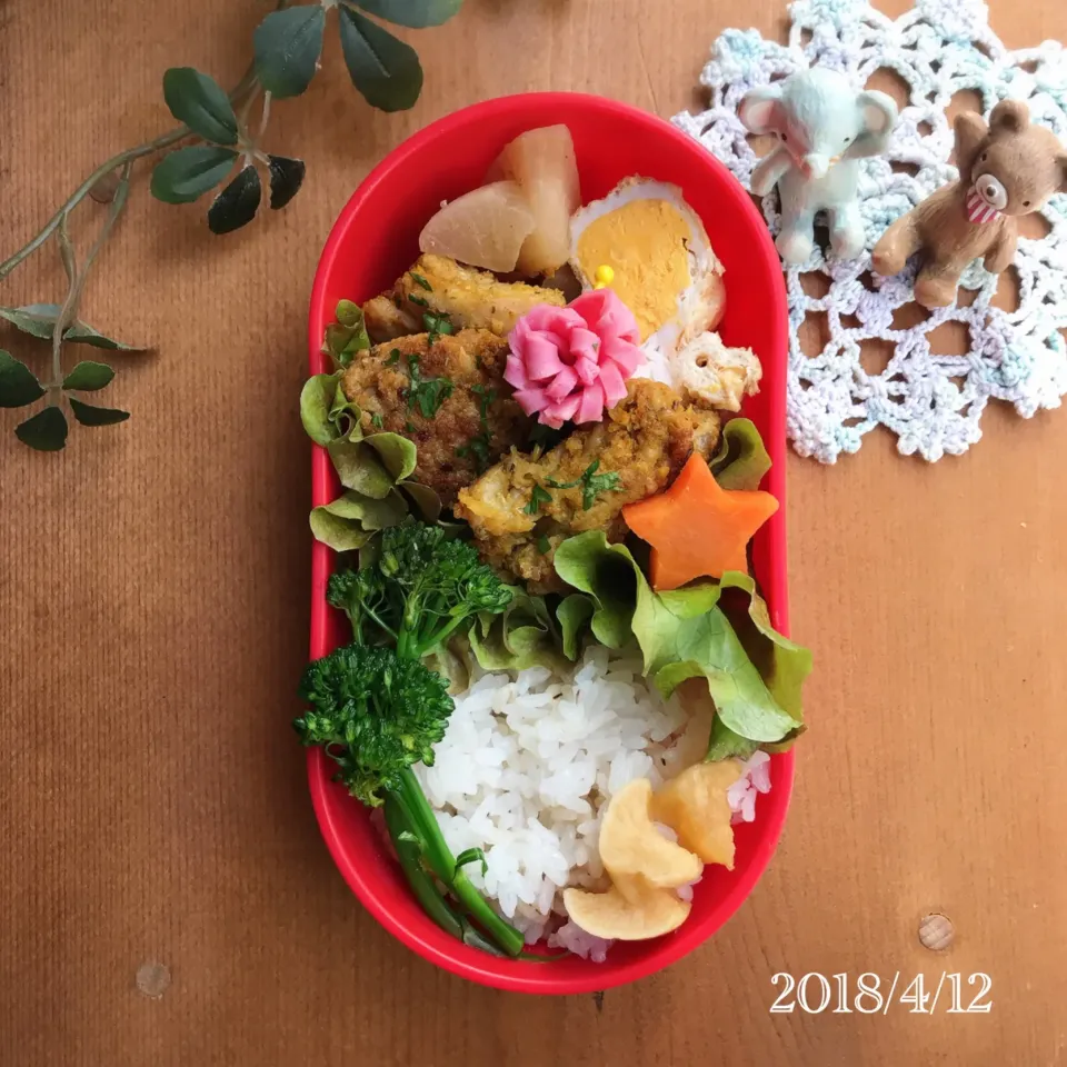 娘弁当2018.4.12...♪*ﾟ|ばろんさん