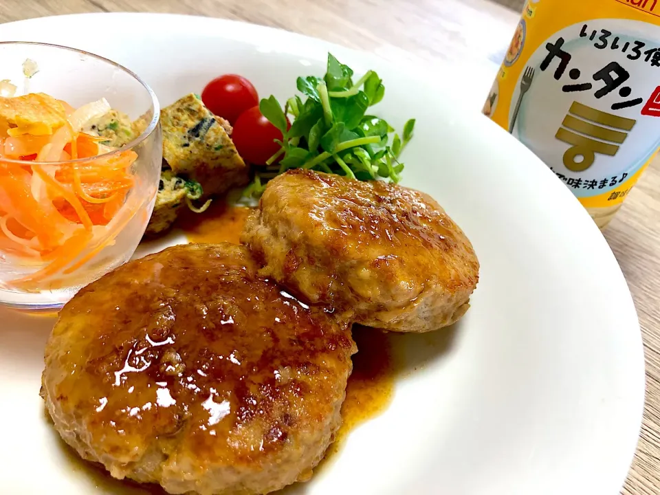 カンタン酢で☆照り焼き豆腐ハンバーグ❤️|inoさん