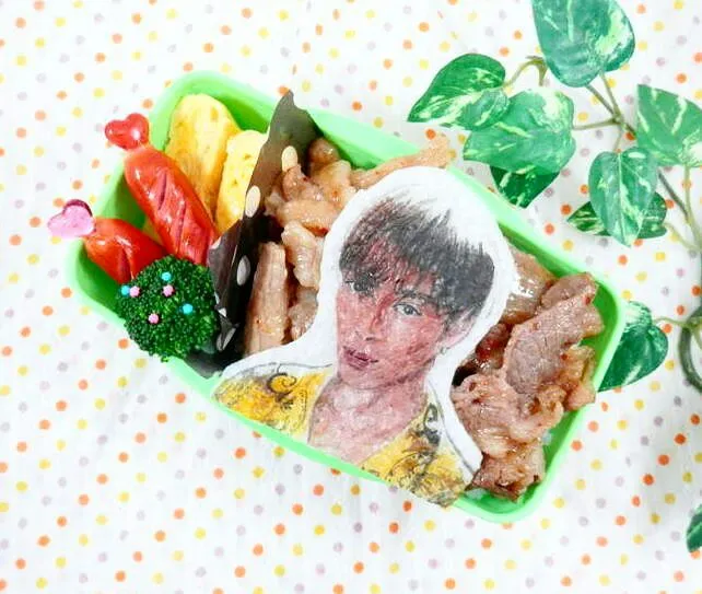 ANTIME『U:川口優』弁当
 #オブラートアート
 #オブアート
 #似顔絵弁当|みんなのあねごさん