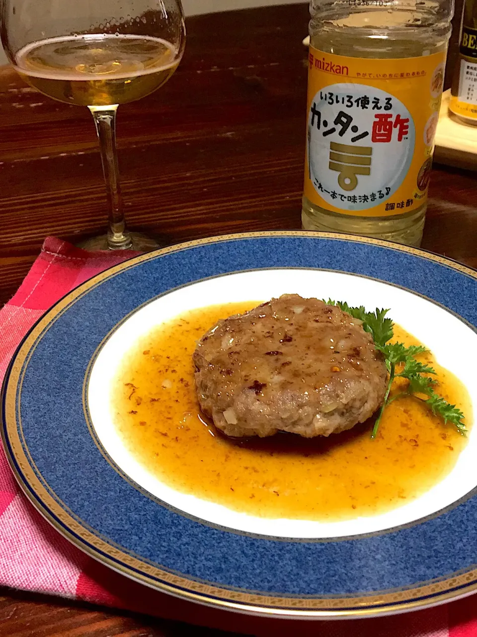 ミツカンさんのカンタン酢でさっぱり照り焼き風ハンバーグ|Kazuko Kajitaさん