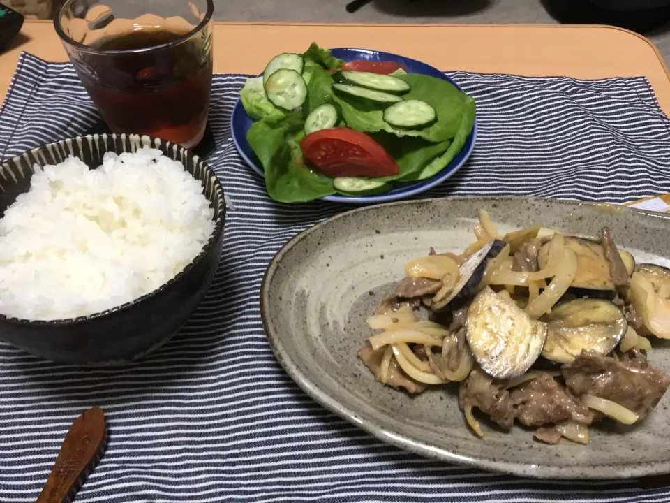 牛肉ナス味噌炒め|はやとさん