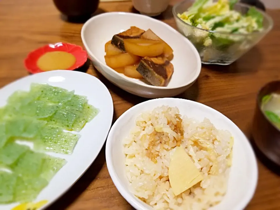 筍ご飯のお夕飯|misuzvさん