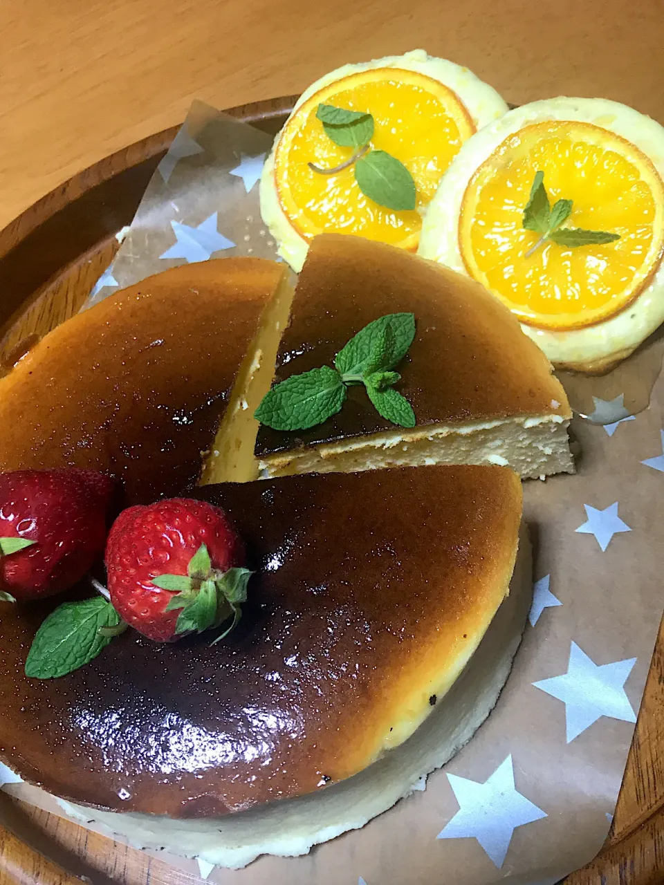 スフレチーズケーキ オレンジチーズハニーパイ|神保彩菜さん