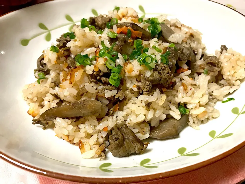 牛肉とゴボウの炊き込みご飯|優依さん