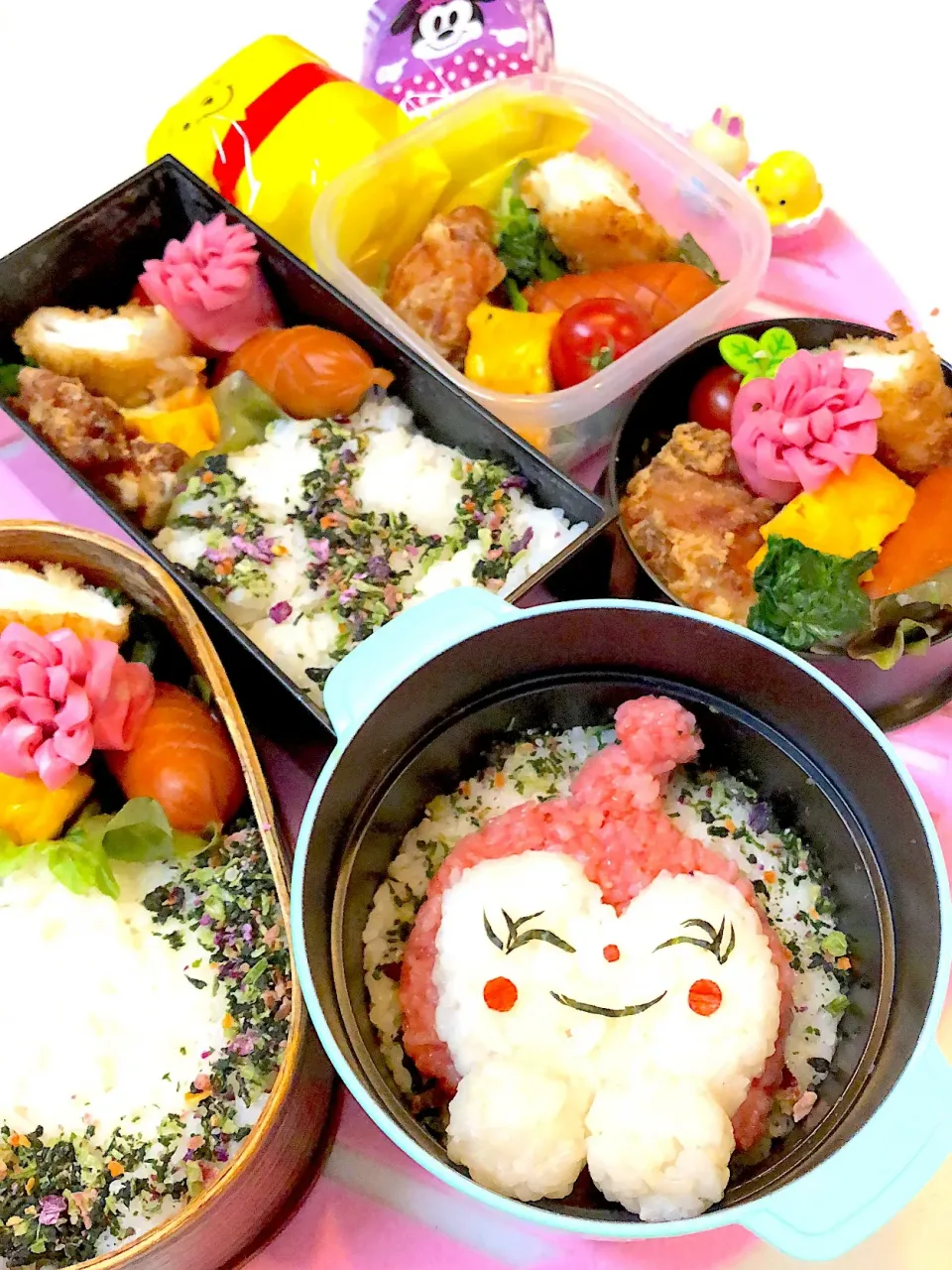 Snapdishの料理写真:#ドキンちゃんお弁当  #jkお弁当  #旦那さんお弁当  #息子のお弁当 #社会人一年生のお弁当|Yuki Kawasumiさん